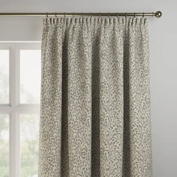 Made to Measure Curtains - Dove, Textured Fabric