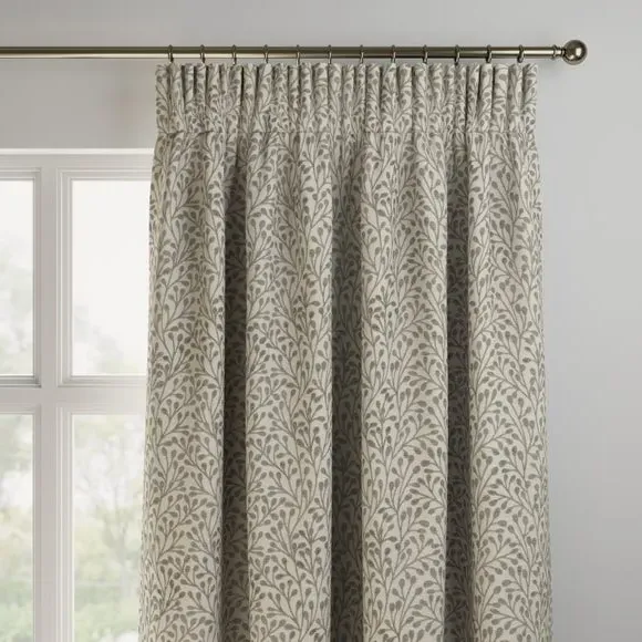 Made to Measure Curtains - Dove, Textured Fabric