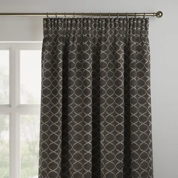 Made to Measure Curtains - Dove, Trellis Pattern