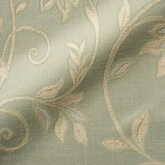 Made to Measure Curtains - Duck Egg, Floral
