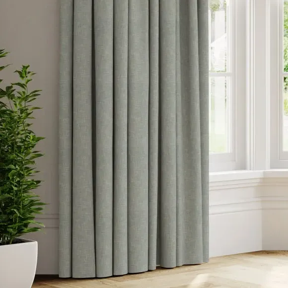 Made to Measure Curtains - Duck Egg, Hessian image
