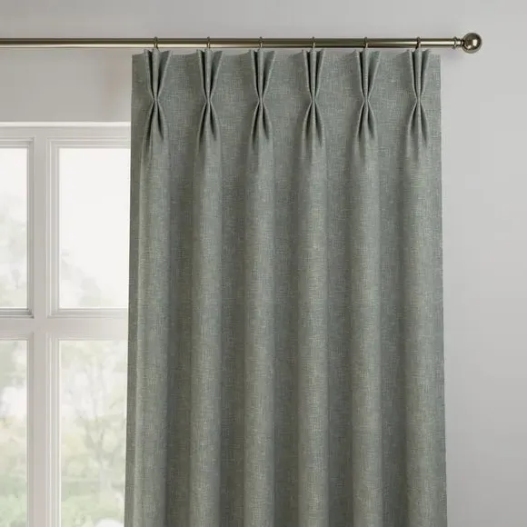 Made to Measure Curtains - Duck Egg, Hessian