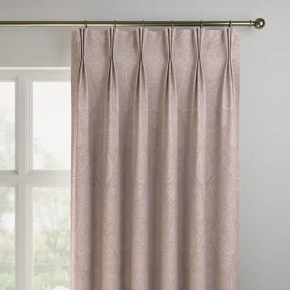Made to Measure Curtains - Dusky Rose, Printed