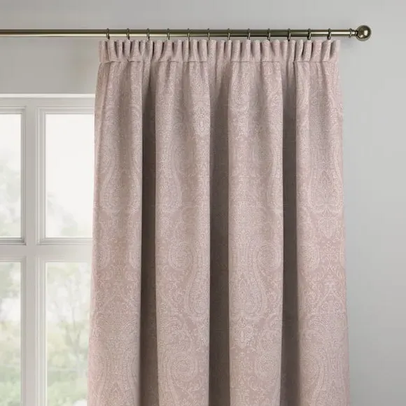 Made to Measure Curtains - Dusky Rose, Printed