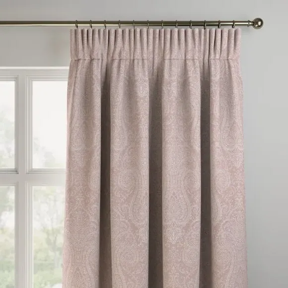 Made to Measure Curtains - Dusky Rose, Printed