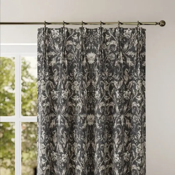 Made to Measure Curtains - Ebony, Cotton