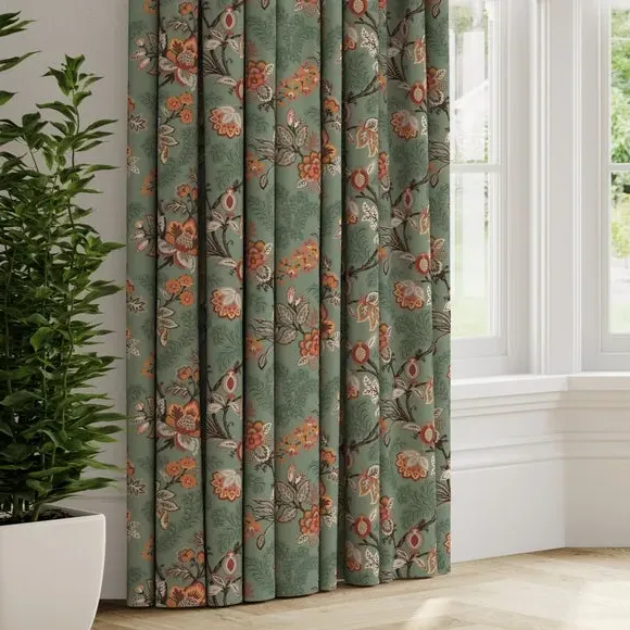 Made to Measure Curtains - Fern Green, Velvet image