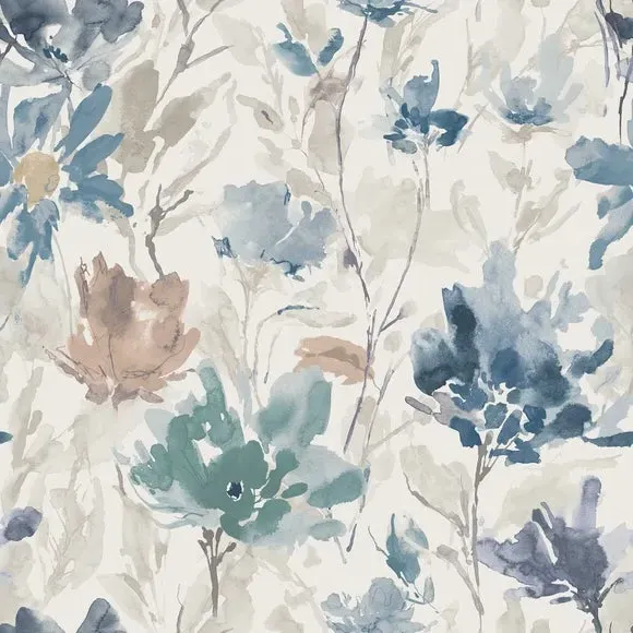 Made to Measure Curtains Fire Retardant - Blue