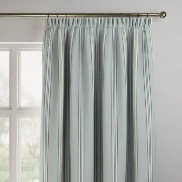 Made to Measure Curtains Fire Retardant - Blue