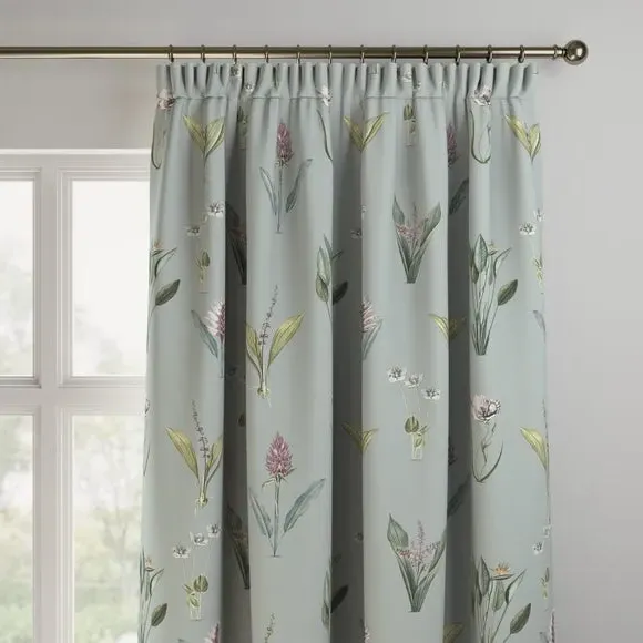 Made to Measure Curtains Fire Retardant - Blue
