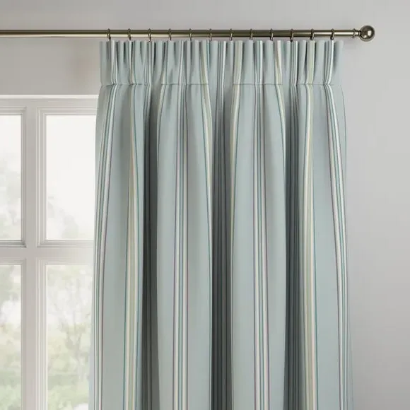 Made to Measure Curtains Fire Retardant - Blue