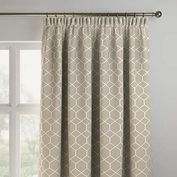 Made to Measure Curtains Fire Retardant - Flax