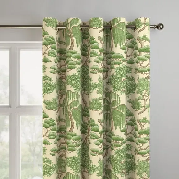 Made to Measure Curtains Fire Retardant - Green
