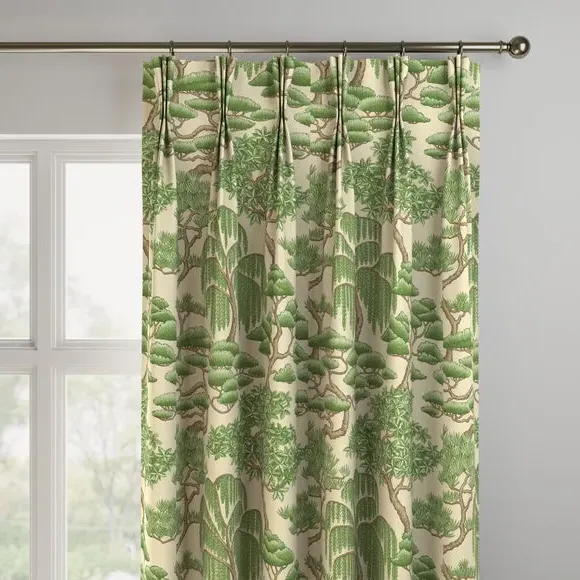 Made to Measure Curtains Fire Retardant - Green