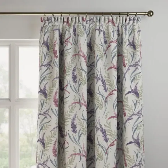 Made to Measure Curtains Fire Retardant - Heather