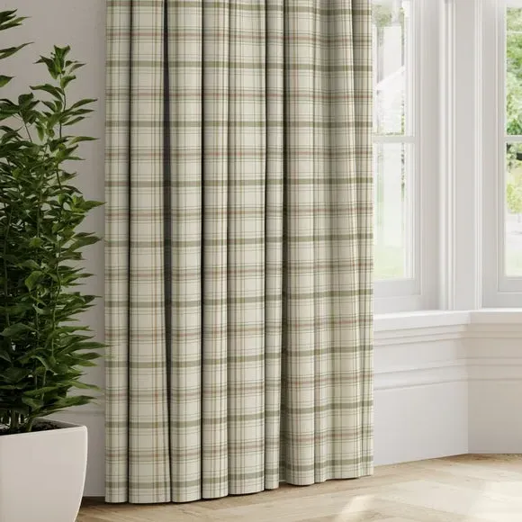 Made to Measure Curtains Fire Retardant - Moss