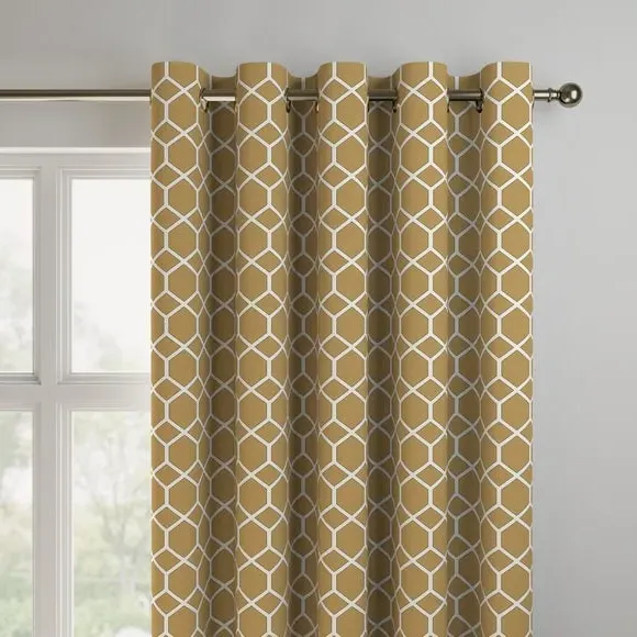 Made to Measure Curtains Fire Retardant - Ochre