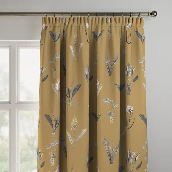 Made to Measure Curtains Fire Retardant - Ochre