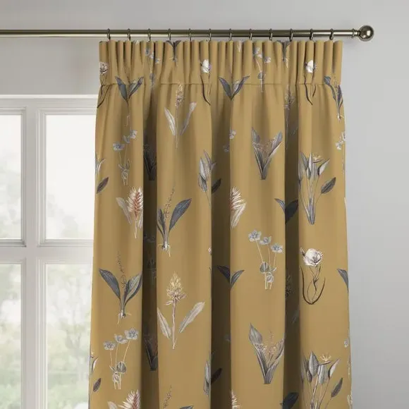 Made to Measure Curtains Fire Retardant - Ochre