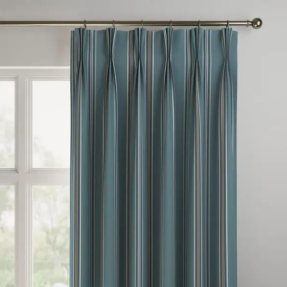 Made to Measure Curtains Fire Retardant - Peacock