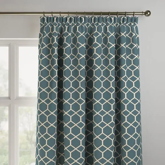 Made to Measure Curtains Fire Retardant - Peacock
