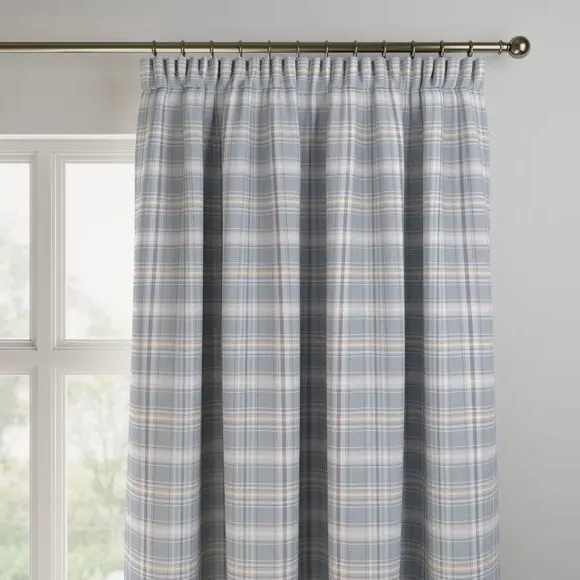 Made to Measure Curtains Fire Retardant - Slate Blue