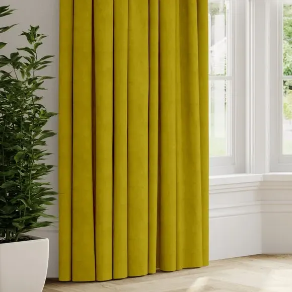 Made to Measure Curtains Fire Retardant - Yellow