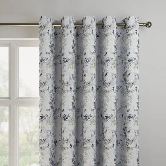 Made to Measure Curtains Floral - Damson