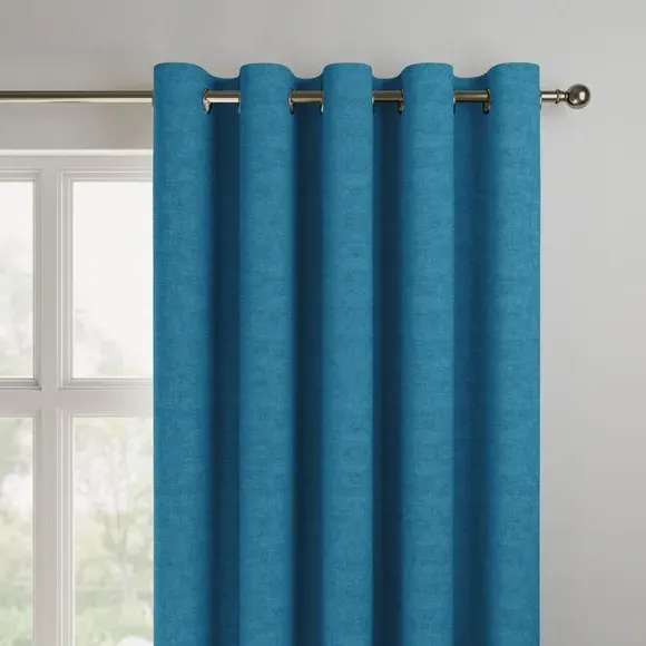 Made to Measure Curtains - French Blue, Velvet