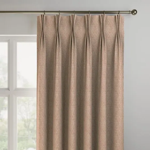 Made to Measure Curtains Geometric - Coral