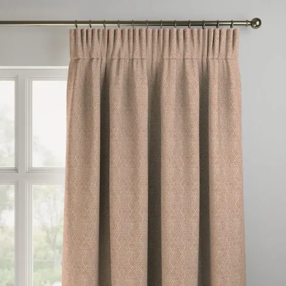 Made to Measure Curtains Geometric - Coral