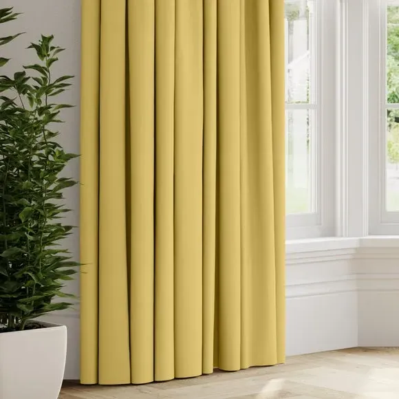 Made to Measure Curtains - Gold, Cotton