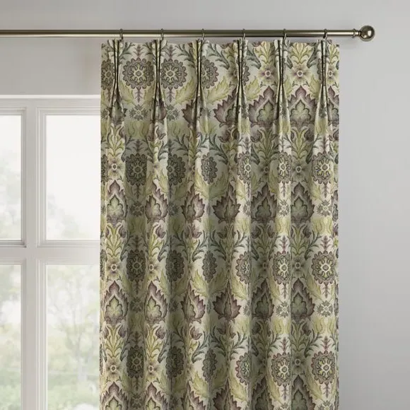 Made to Measure Curtains - Grape, Polyester Linen