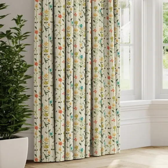 Made to Measure Curtains - Green, Cotton image