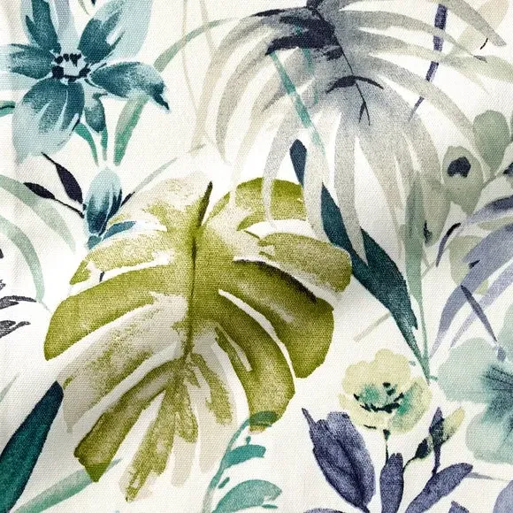 Made to Measure Curtains - Green, Floral