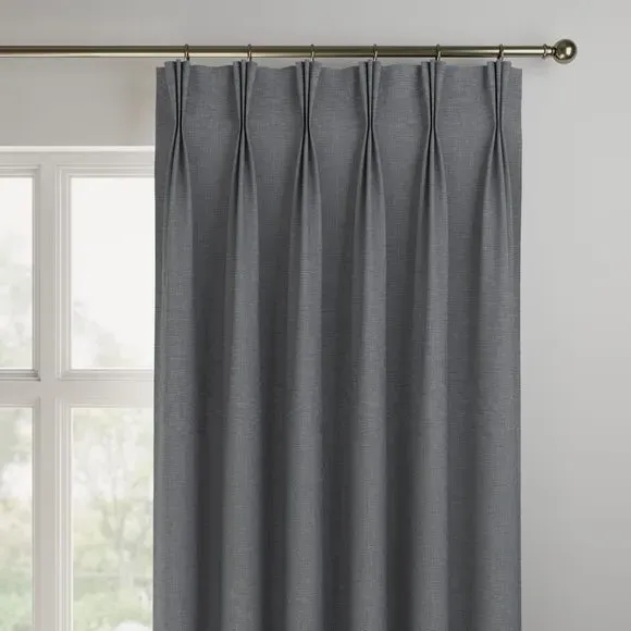 Made to Measure Curtains - Grey, Cotton Linen
