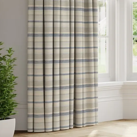 Made to Measure Curtains - Grey, Striped