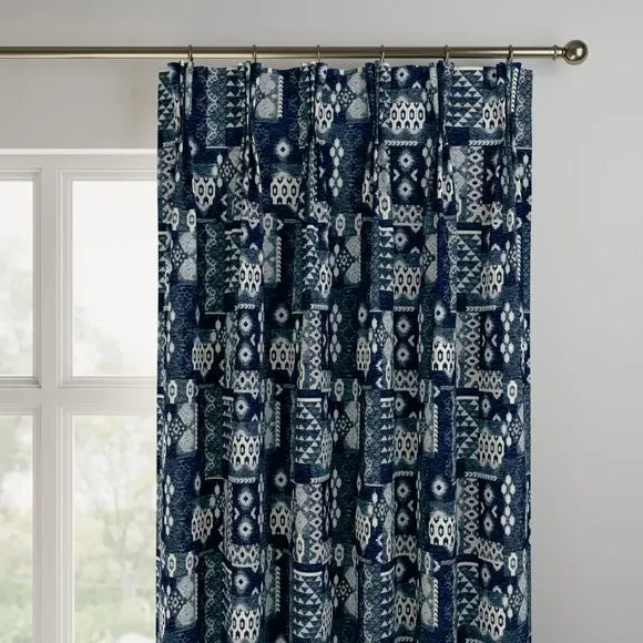 Made to Measure Curtains - Indigo, Chenille