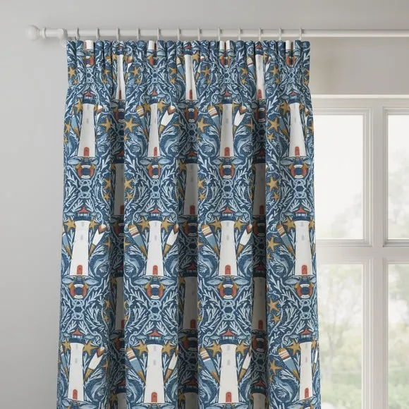 Made to Measure Curtains - Indigo, Cotton