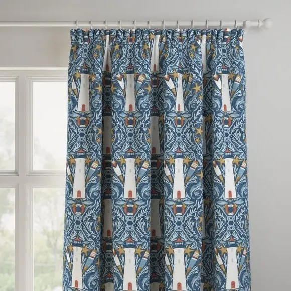 Made to Measure Curtains - Indigo, Cotton
