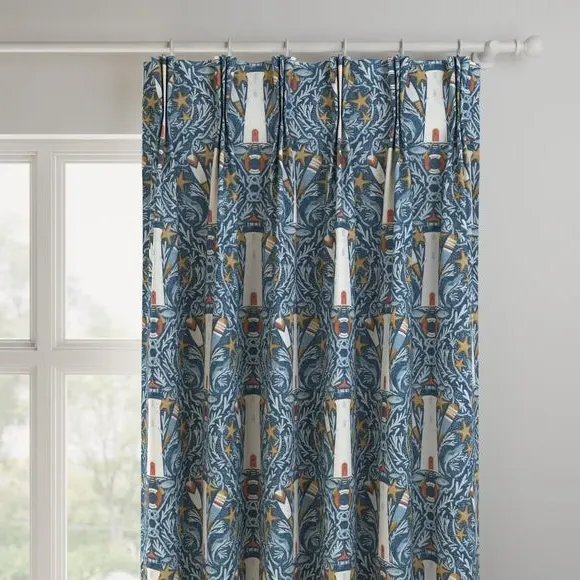 Made to Measure Curtains - Indigo, Cotton