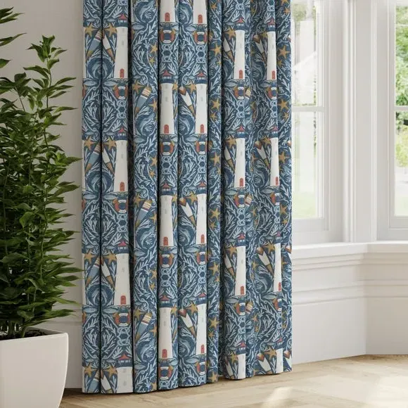 Made to Measure Curtains - Indigo, Cotton