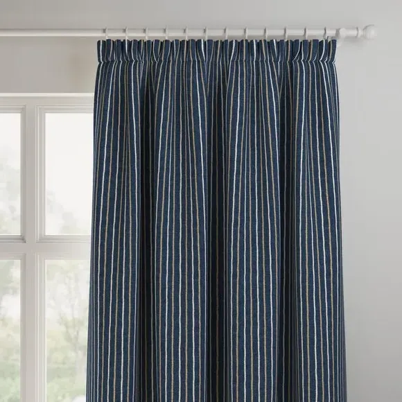 Made to Measure Curtains - Indigo, Cotton