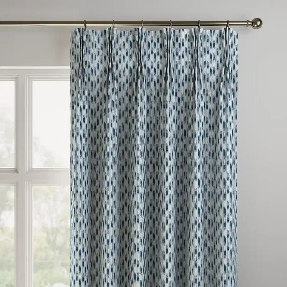 Made to Measure Curtains - Indigo, Polyester
