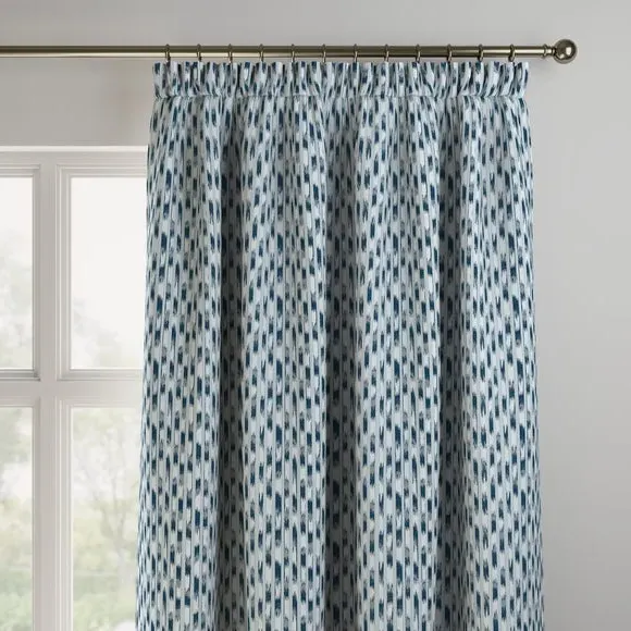 Made to Measure Curtains - Indigo, Polyester