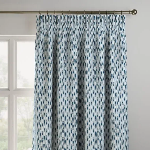 Made to Measure Curtains - Indigo, Polyester