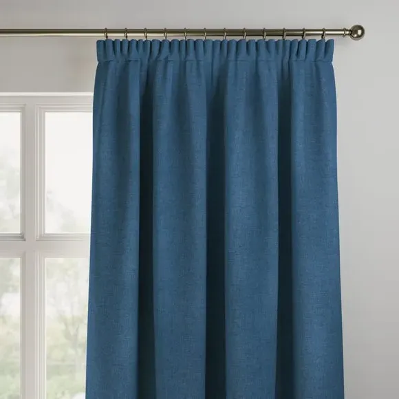 Made to Measure Curtains - Indigo, Polyester