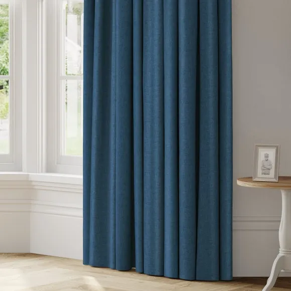 Made to Measure Curtains - Indigo, Polyester