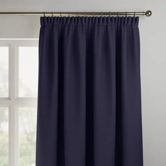 Made to Measure Curtains - Indigo, Polyester