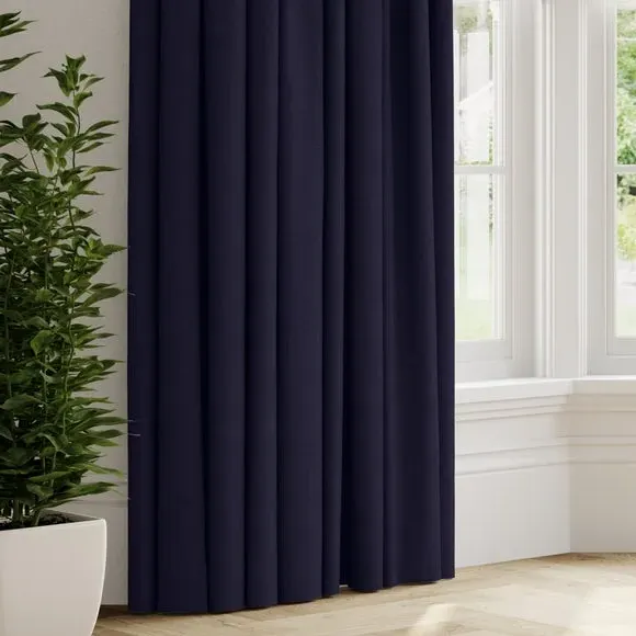Made to Measure Curtains - Indigo, Polyester